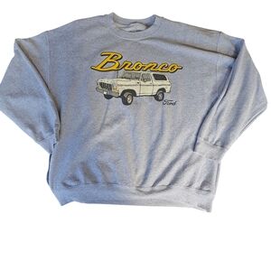 Ford Kids Sweatshirt in Gray with Yellow Bronco Design